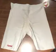 New Diamond Sliding Shorts With Cup Pocket, XL White