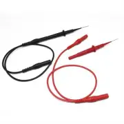 AideTek Stainless Steel Needle Tipped Tip Multimeter Probes Test Leads 4 Fluke