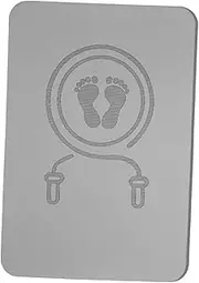 Ｓｉｍｈｏａ Jump Rope Mat Workout Pad Floor Protection Sound Insulation Shock Absorbing Exercise Mat, Gray