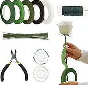 Floral Tape and Wire,10 Piece Floral Tool Kit | Arts Crafts Stem Wraps Wedding Tool for Florist Corsages Projects Men Women