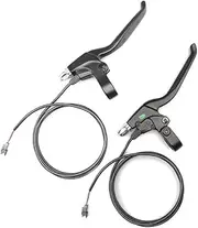 Ebike Brake Levers,Aluminium Alloy Left Right Hand Brake Power Bicycle Power Off Brake Lever for Electric Bike Scoooter Bicycle (Ordinary Connector)