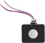 Black Waterproof Sensor Detector, Infrared AC Motion Sensor, Outdoor for Night Sensor Module for Courtyard Use with Lights