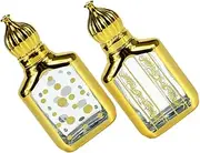 2Pcs Refillable Essential Oil Roller Bottles Stylish Perfume Travel Containers with Design for Easy Application for Meditation and Personal Fragrance