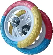 rockible 2Pcs 30cm Children Balance Bike Wheels Nylon Hub Airless Tire Spare Parts Replacement, Style A
