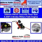Millers Falls 350mm Concrete Floor Saw With 6.5HP Millers Falls Engine