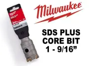 Milwaukee 1-9/16" SDS PLUS Carbide Shank Masonry Core Bit 48-20-5215 NEW