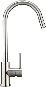Hafele Stainless Steel Gooseneck Mixer Tap with pull out nozzle