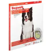 Pet-Tek Glass Fitting Dog Door Slimline Clear 41.5 x 43cm