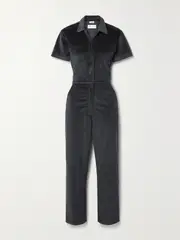 [Rivet Utility] Rivet Utility - + Net Sustain Worker Cotton-blend Corduroy Jumpsuit - Dark gray - small small Gray