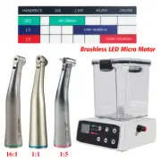 NSK Style Brushless Dental LED Electric Micro Motor /1:5 16:1 Contra Angle FDA