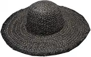 [JSAW] Straw Panama Hat for Women Beach Hats Summer Sun Wide Brim Floppy Fedora Cap