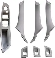 POEXIR Left Hand Driver Interior Door Armrest Pull Handle Set, for BMW, for 5 Series F10 F11 520i 523i 525i 528i 535i 2009-2016 Car Interior Door Handle(LHD Gray)