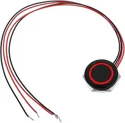 The Lord of the Tools 19mm Push Button Switch DC12V Auto Reset for Car Horn Doorbell Keypad (Red)