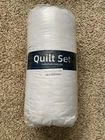NEW IN PACKAGE KING SIZE BED QUILT SET GRAY FLORAL BLANKET COMFORTER