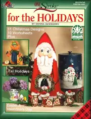 One Stroke for the Holidays Decorative Painting Book Christmas Fall Easter