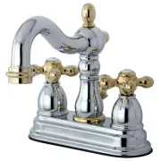 Kingston Brass KB1604AX 4-Inch Centerset Lavatory Faucet, Polished Chrome/Polish