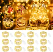 12 Pack LED Fairy Lights Battery Operated, 7Ft 20LED Mini String Lights Waterpro