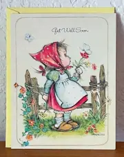 Vtg. Good Samaritans "Get Well Soon" Trust In The Lord Psalm 37:3 Greeting Card
