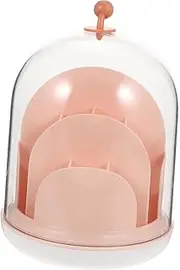 LOLIPPYY Rotatable Lipstick Storage Holder Transparent Makeup Organizer for Desktop Convenient Lipstick Bucket for Home Office and School Use Safe and Design