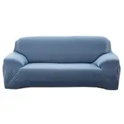 Elastic Stretch Sofa Cover Soft Four-Seater Sofa Cover Non-Slip Sofa Protective Cover -Light Blue
