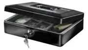 Security Money Box Lock Safe Storage Cash Gun Jewelry Valuables Portable Safety