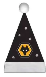 Wolverhampton FC Christmas Santa Hat - XMAS Football New Gift Official Licensed