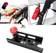 MFC Universal Aluminum Adjustable Roll Bar Fire Extinguisher Mount Bottle Holder for Jeep Wrangler TJ JK JKU JL UTV Polaris RZR Ranger