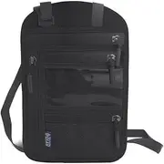 [EORPAVU] Chest Bag, Chest Bag, Travel Wallet, Neck Document Bag, Theft-Proof Waterproof Passport Bag for Men and Women (Black)