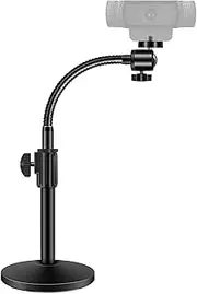 Webcam Stand Upgraded Flexible Desktop Stand Gooseneck Stands Holder for Logitech Webcam C922 C930e C920S C920 C615 C960 and BRIO and Other Devices with 1/4" Thread