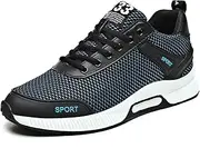 [BMINFEE] Men's Invisible Height Increasing Elevator Shoes 2.5 Inches Taller Lace-up Breathable mesh Lightweight Hip Hop Fashion Sneakers