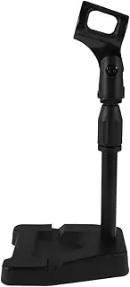 Yardwe Microphone Stand Desk: Boom Arm Mic Stand Desktop Mic Clips Table Mount Adapter For Singing Performance Wedding Stage Black