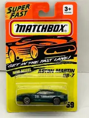 1993 MATCHBOX SUPERFAST #59 GREEN ASTON MARTIN DB-7 NEW ON CARD