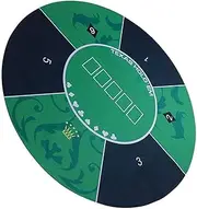 Poker Mat - Playing Card Mat, Rubber Poker Mat | Poker Mat Premium Rubber Foam Poker Table Top, Non-Slip Texas Holdem Poker Mat, Folding Portable Poker Table with Carrying Bag for Family Game Night