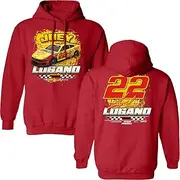 Checkered Flag Sports Joey Logano 2025 Shell 2-Spot Hoodie Outerwear Sweatshirt Red, Red, X-Large