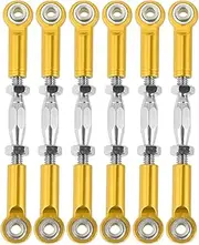 WOONEKY Upgrade Your Rc Truck 71mm Metal Turnbuckle Rod Linkages /10 Scale Easy to Install Yellow