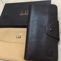 在飛比找蝦皮購物優惠-英國名牌 dunhill 登喜路 長夾 咖