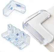 Clear Desk & Table Corner Protectors – Soft Gel PVC Edge Cushions for Child & Baby Safety with Reliable 3M Adhesive Tape
