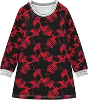 Caihoyu Happy Halloween Little Gir Thanksgiving Dress Toddler Baby Pullover Christmas Outfit 2-8T, Multicolor, 4 Years