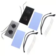 Aluminum Dual PWM Fan Cooling Cooler Radiator For 3090 3080 3070 GPU Memory