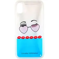 在飛比找PChome24h購物優惠-Chiara Ferragni 墨鏡紅唇圖案iPhone X