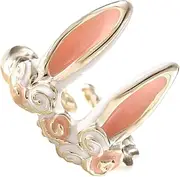 [SAFIGLE] Gold Rabbit Ears Ring Fashion Adjustable Open Teen Girls Chunky Ring Gold Earrings