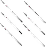 MUCKLILY 6Pcs Versatile Cuticle Drill Bit for Nail Care Professional and Home Manicure High Efficiency Nail Drill Tools Promotes Healthier Nail Surfaces Durable Construction