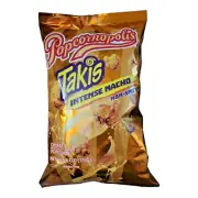 Popcornopolis Takis INTENSE NACHO Cheese Popcorn Chips Non-Spicy Snack 6 oz Bag