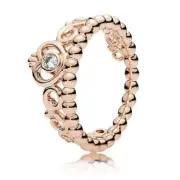 NEW Genuine Pandora Rose Ring 180880CZ My Princess Tiara Crown Regal With Box