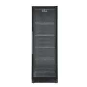 Airflo 328L Beverage Fridge Beer/Soda Drink Cooler Reversible Glass Door Black