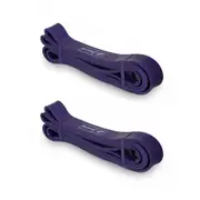2x Bodyworx Strength Band Workout/Gym Fitness Elastic Extra Light 30mm Purple