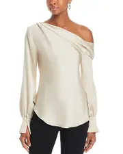 Smikhai Alice Draped One Shoulder Top
