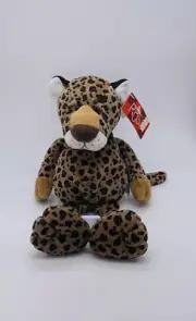 Vintage Russ Berrie Chase 12” Leopard Cheetah Plush Beanbag Stuffed Toy - NWT