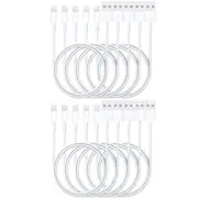 10 Pack 1m Data Transfer Charger Charging USB Cable Cord for Apple iPhone iPad iPod Bulk White TPE Plastic