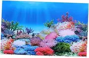 Scenery Sticker Double Sided Glass Decal for Fish Tank Aquarium Background Decoration Easy to Apply Adhesive Aquarium Sticker